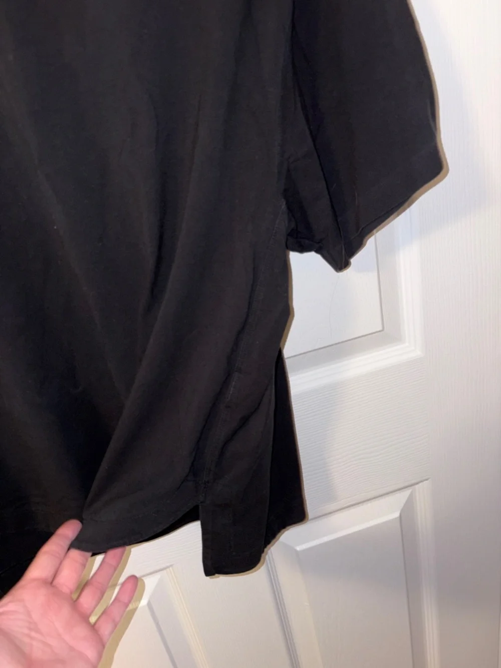 Athleta Black Short-Sleeve Crew Tee - Picture 4 of 5